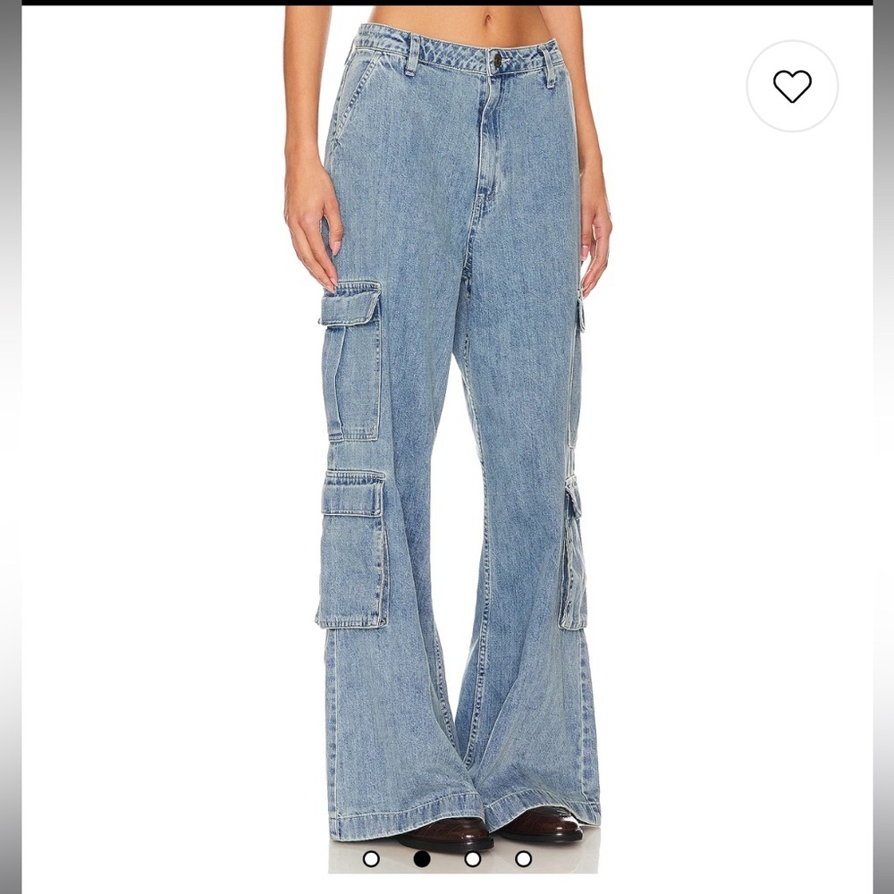 Show Me Your MuMu Cargo Jeans in Mountain Mist - 25